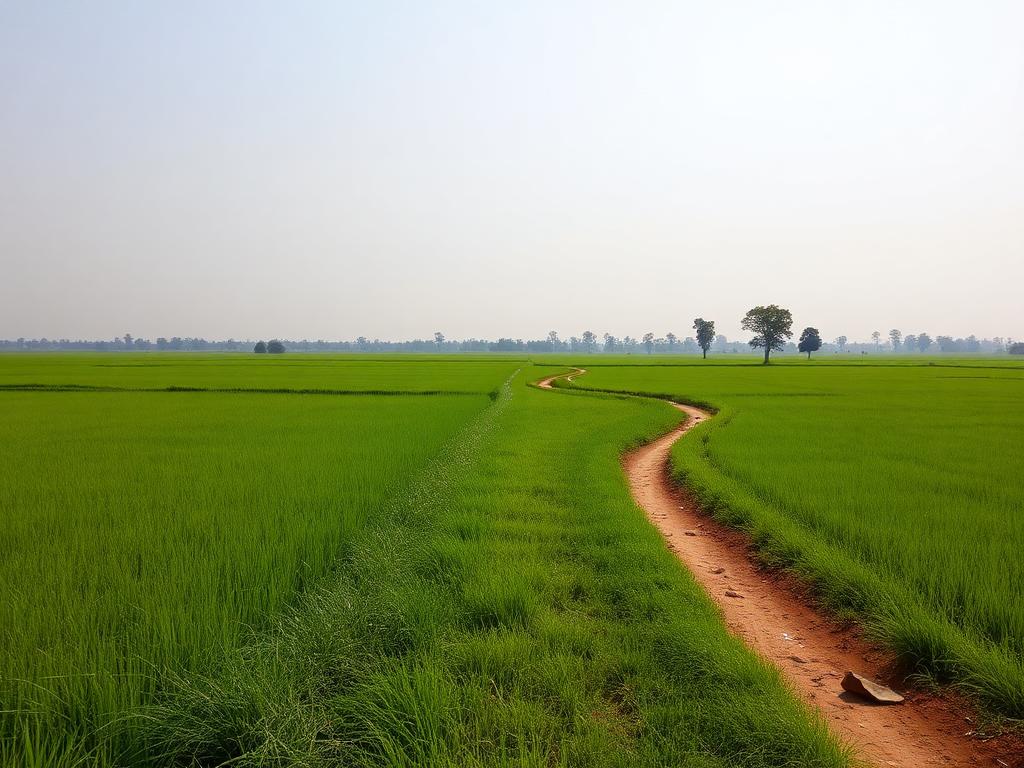 Green agricultural open land for sale near Chandrapur